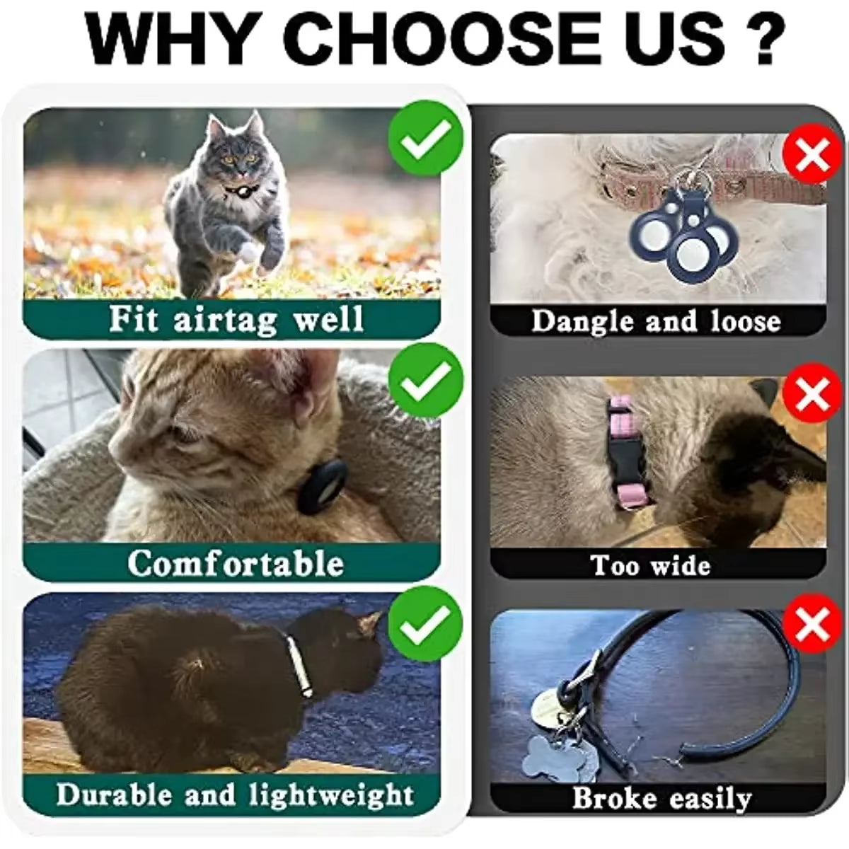 Pet Collar with Apple Air Tag