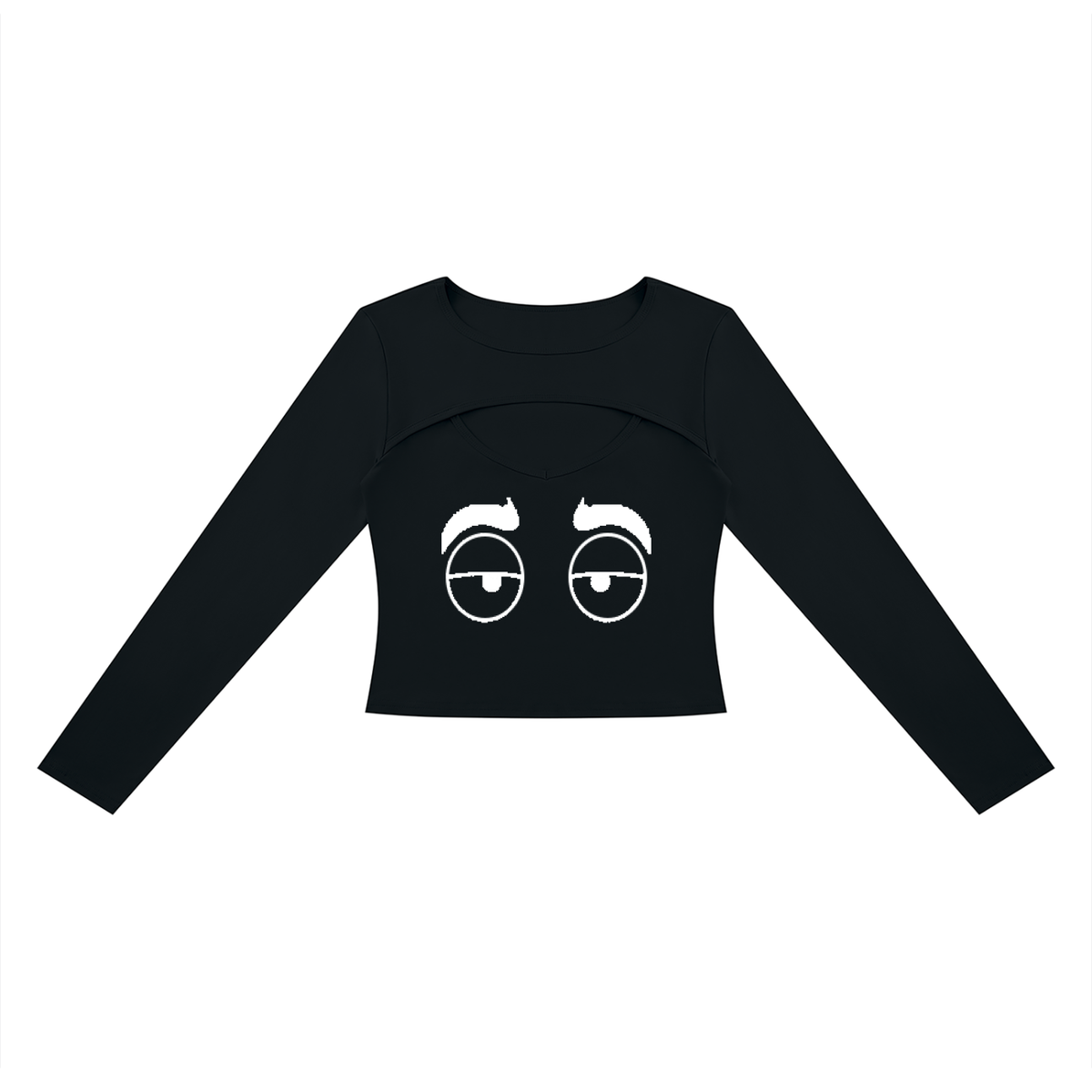 Women's Cutout Long Sleeve T-Shirt