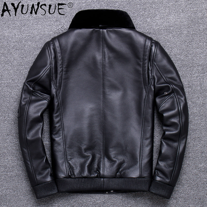 Men's Genuine Cow Leather Jacket 