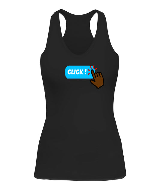 "Click!" -  Racerback Tank Top