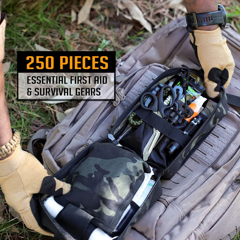 250 Pieces Survival First Aid Kit 