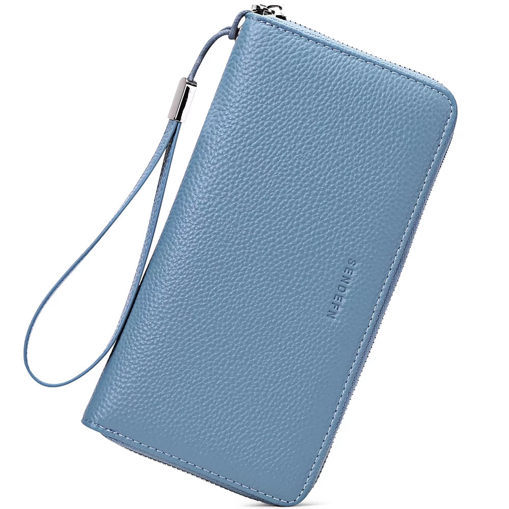 Blue Leather Wallet