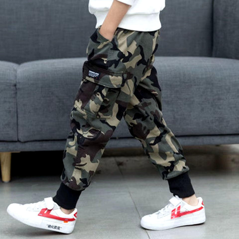 Autumn Camouflage Trousers for Boys Casual Boys Pants Loose Kids Pants Winter Teenage Boys Clothing 6 8 12 Years E-Go Ware for Kids