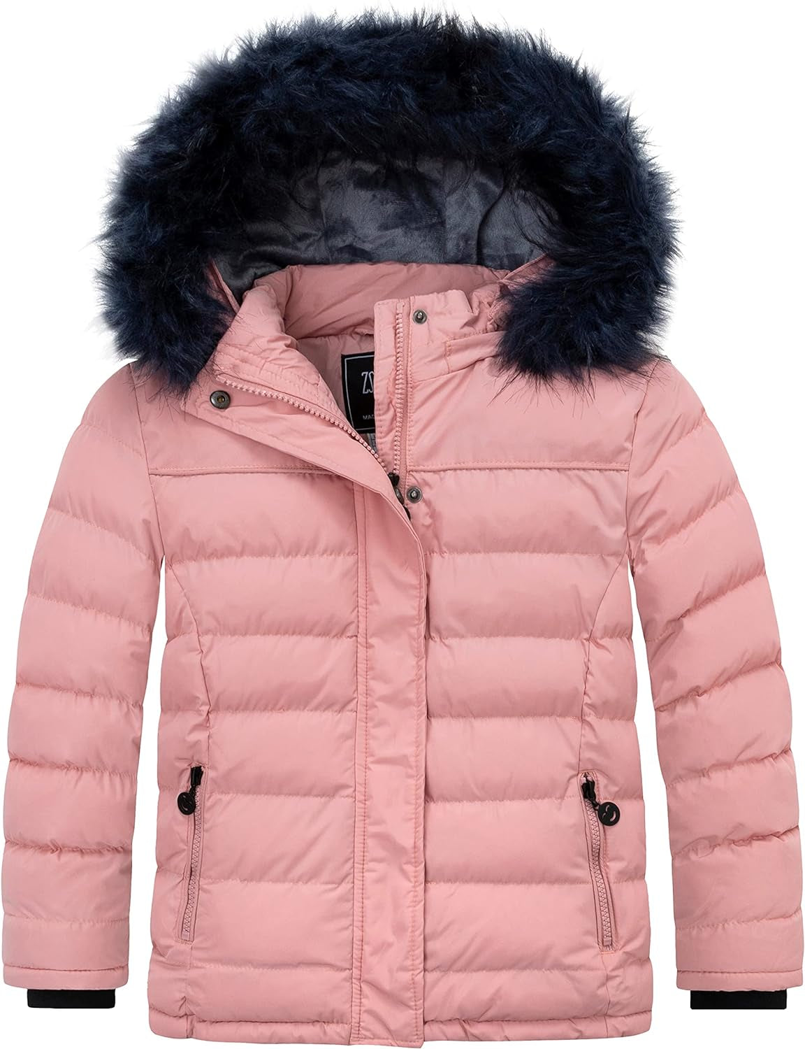 Girls' Puffer Hooded Winter Coat