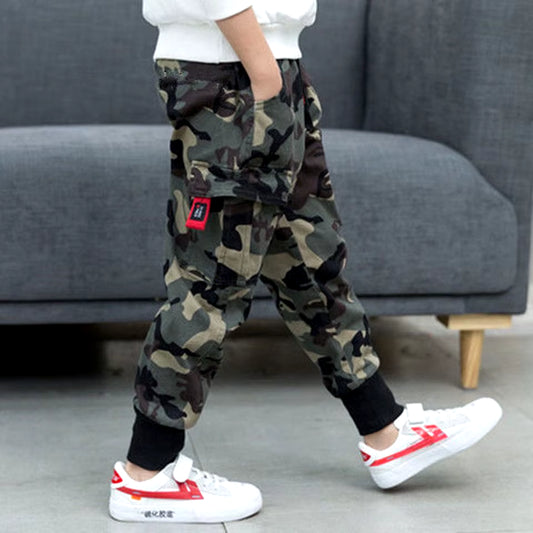 Autumn Camouflage Trousers for Boys Casual Boys Pants Loose Kids Pants Winter Teenage Boys Clothing 6 8 12 Years E-Go Ware for Kids