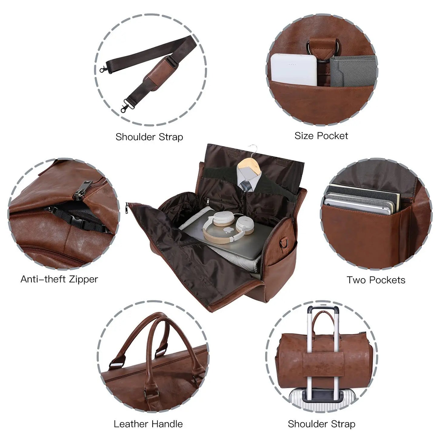  Foldable Duffle Bag for Travel 