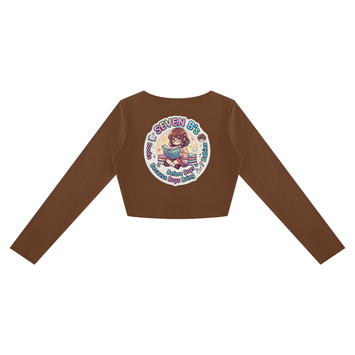 Seven B's - Women's Cropped Long Sleeve T-Shirt 2