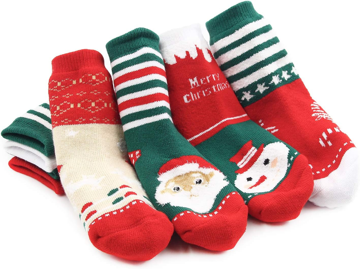 Boys and Girls Thick Cotton Christmas Socks 