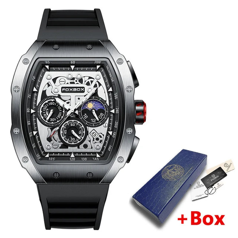 LIGE Men's Foxbox, Waterproof Wrist Watch for Men 