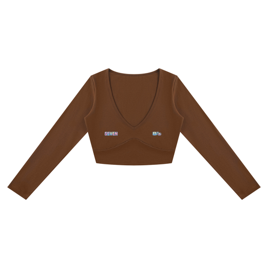 Seven B's - Women's Cropped Long Sleeve T-Shirt 2