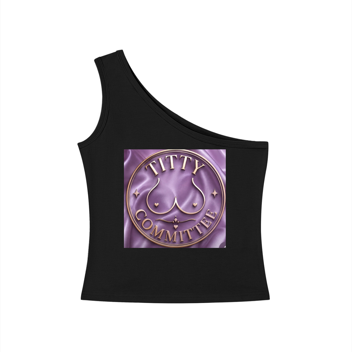 Women's One-Shoulder Crop Tank Top