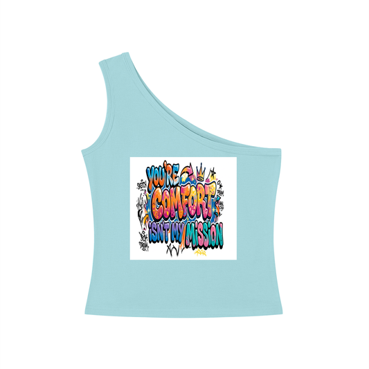 Women's One-Shoulder Crop Tank Top