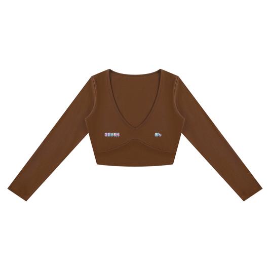 Seven B's - Women's Cropped Long Sleeve T-Shirt