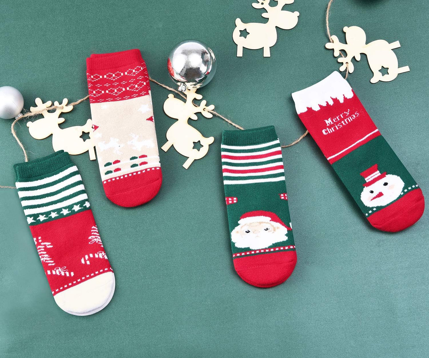 Boys and Girls Thick Cotton Christmas Socks 