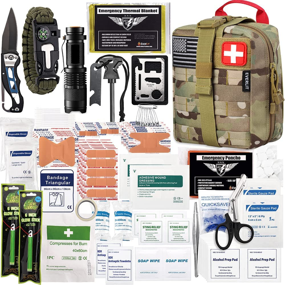 250 Pieces Survival First Aid Kit 