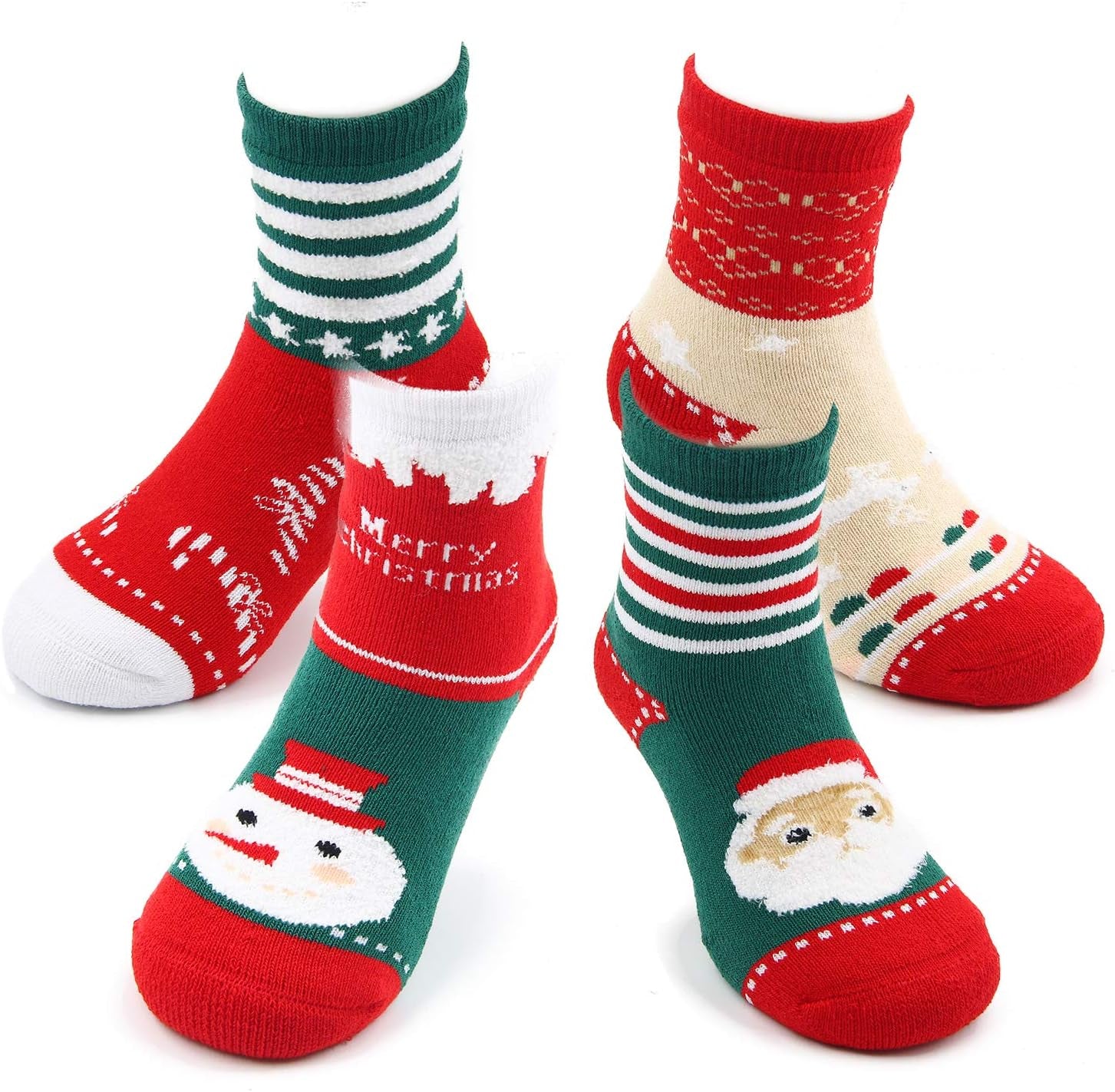 Boys and Girls Thick Cotton Christmas Socks 