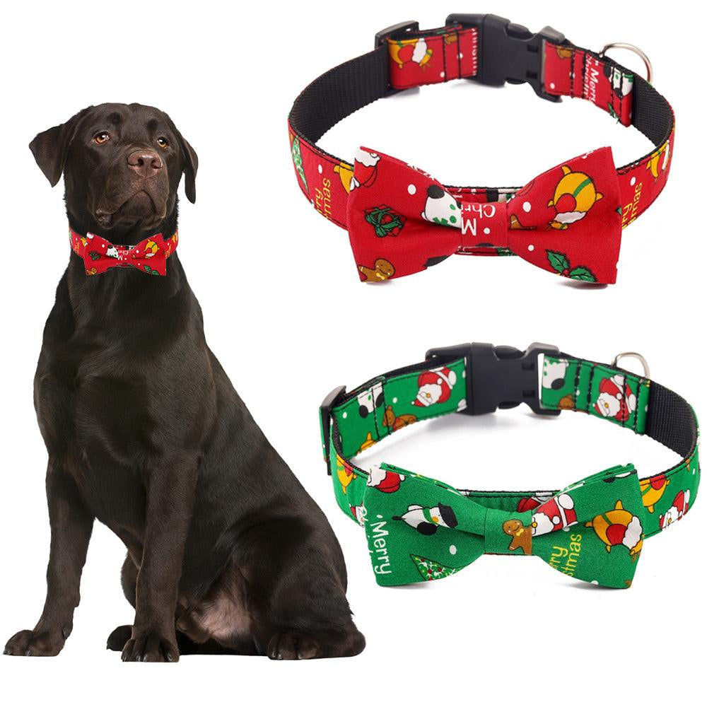 Festive Printed Christmas Pet Collar 