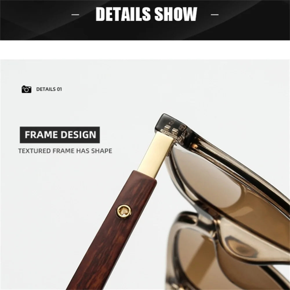 Vintage Square Frame Sunglasses for Women