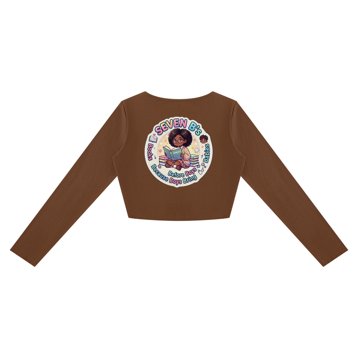 Seven B's - Women's Cropped Long Sleeve T-Shirt