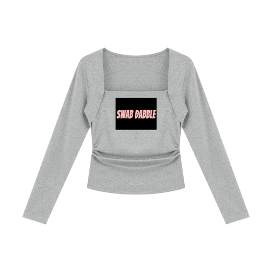 Women's Ruched Long Sleeve T-Shirt