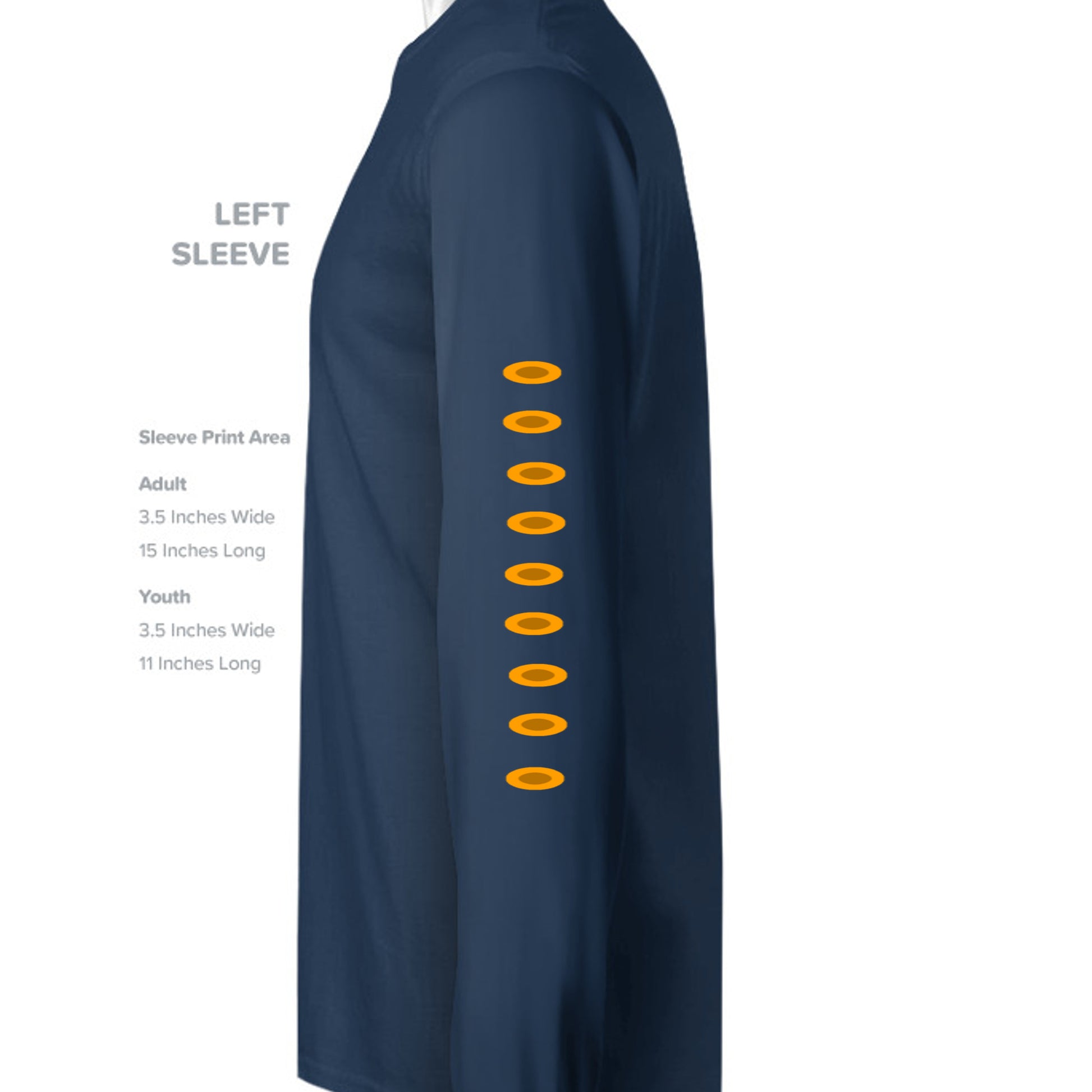 SOLID NAVY BLEND - 1501BE - SLEEVE_LEFT