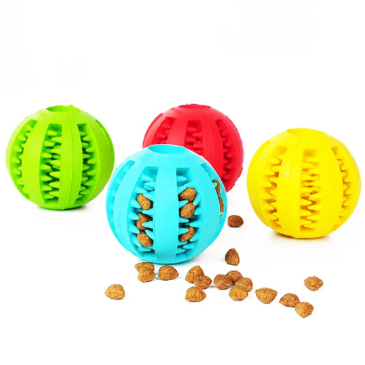 Pet Dog Toys Extra-Tough Rubber Ball , A Fun Interactive Elasticity Ball Toy