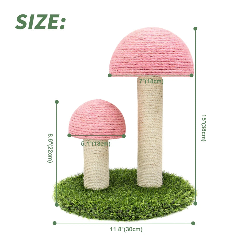 Cute Mushroom Cat Scratching / Cat Scratching Climbing Tree Toy