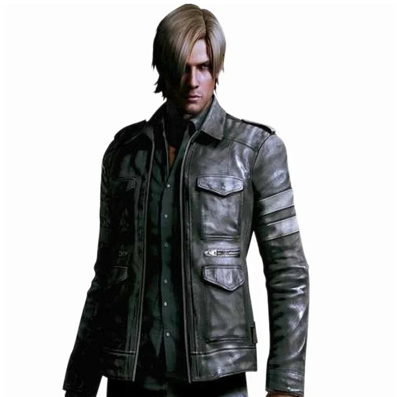 Leon Character Fashion Leather Jacket 