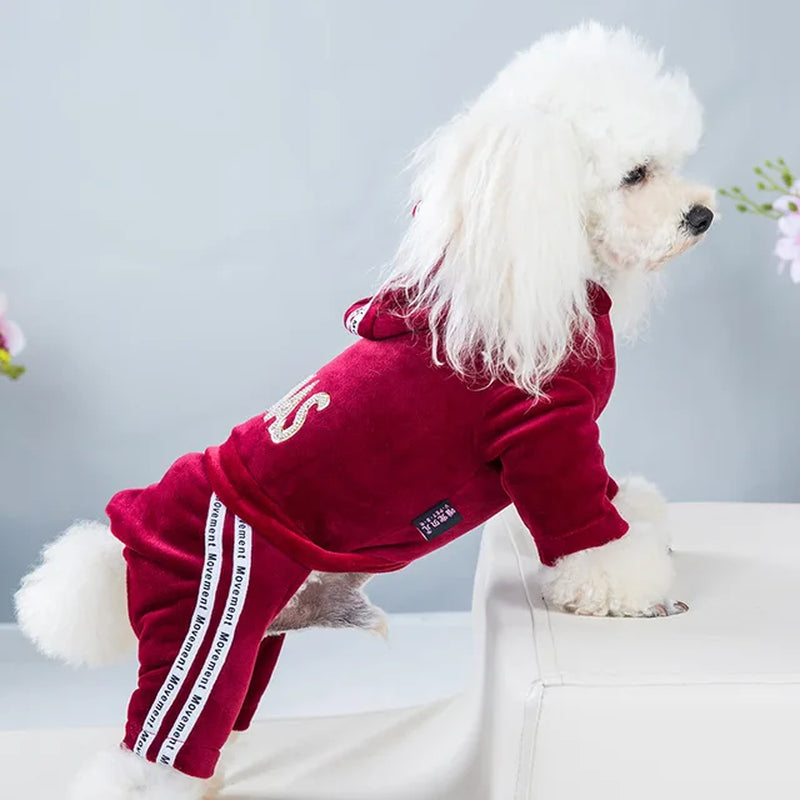 Dog Clothes Autumn Winter One-Piece Jumpsuit