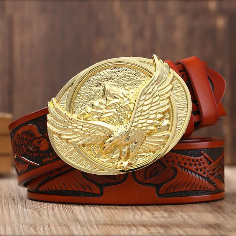 New Fashion Eagle Totem Buckle Retro Belt - (3 Styles)