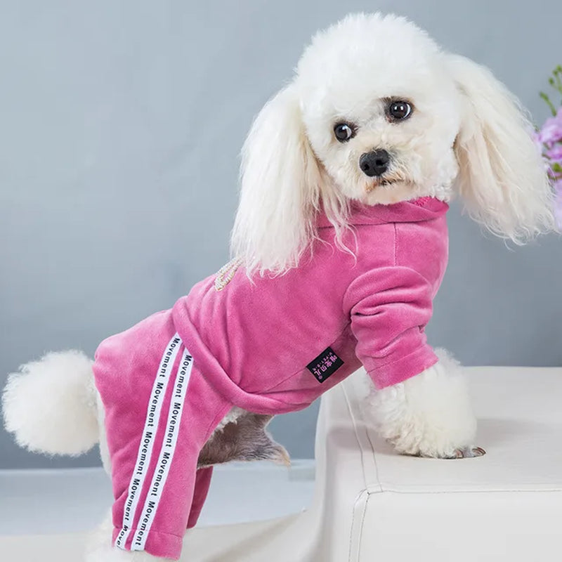 Dog Clothes Autumn Winter One-Piece Jumpsuit