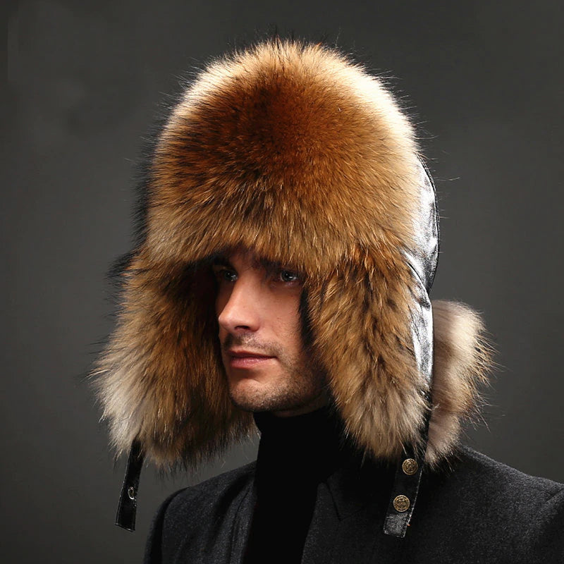 Real Luxury Fox Fur Hat -(Size 58cm-60cm)