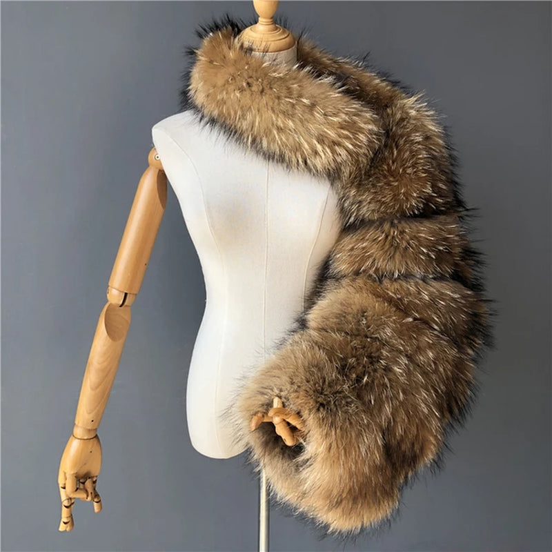 Real Fur Luxury Coat/One Sleeve - (3 Styles)