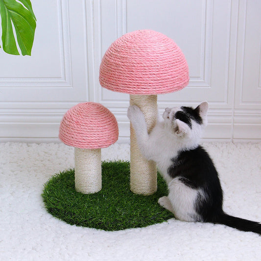 Cute Mushroom Cat Scratching / Cat Scratching Climbing Tree Toy