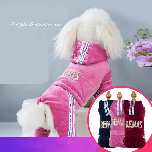 Dog Clothes Autumn Winter One-Piece Jumpsuit