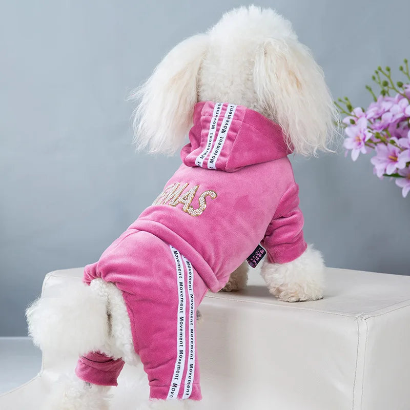 Dog Clothes Autumn Winter One-Piece Jumpsuit