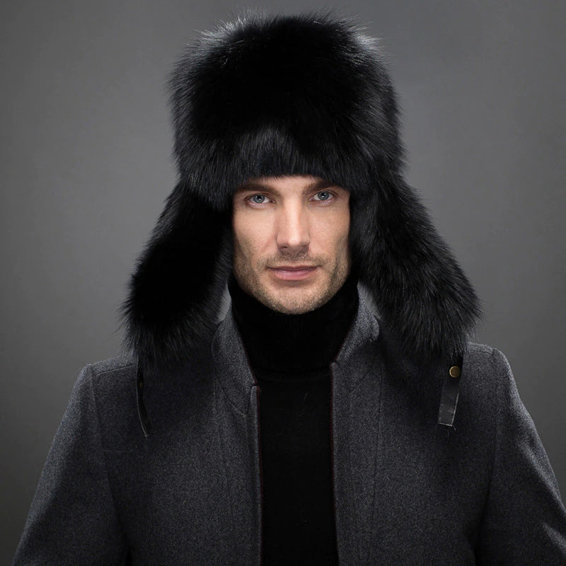 Real Luxury Fox Fur Hat -(Size 58cm-60cm)