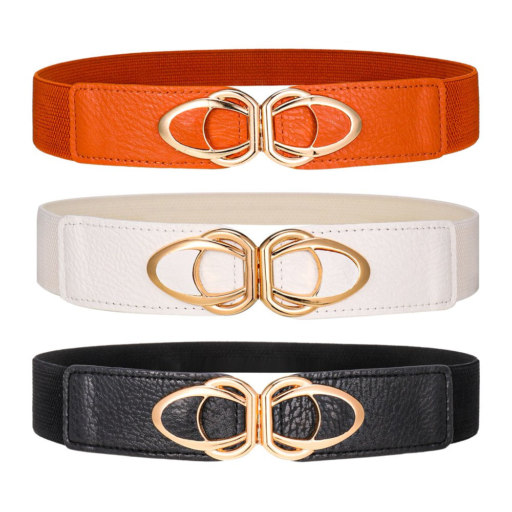 3 Pcs Women Wide Elastic Waist Belt