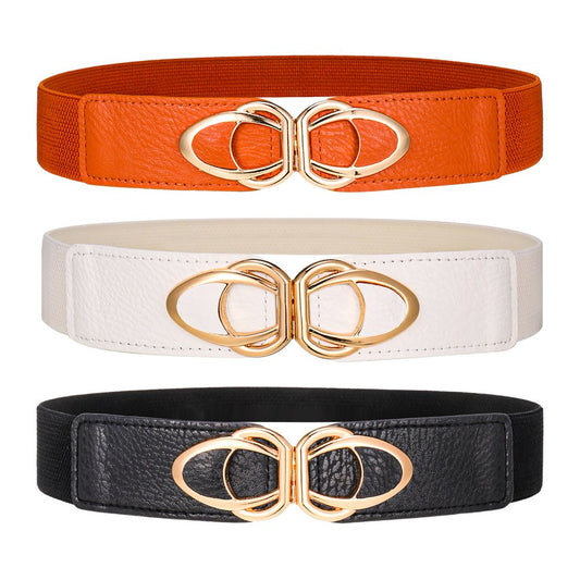 3 Pcs Women Wide Elastic Waist Belt