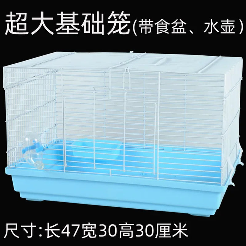 Mini Hedgehog/Hamster Large Thickened Wire Cage with Double Door Design 