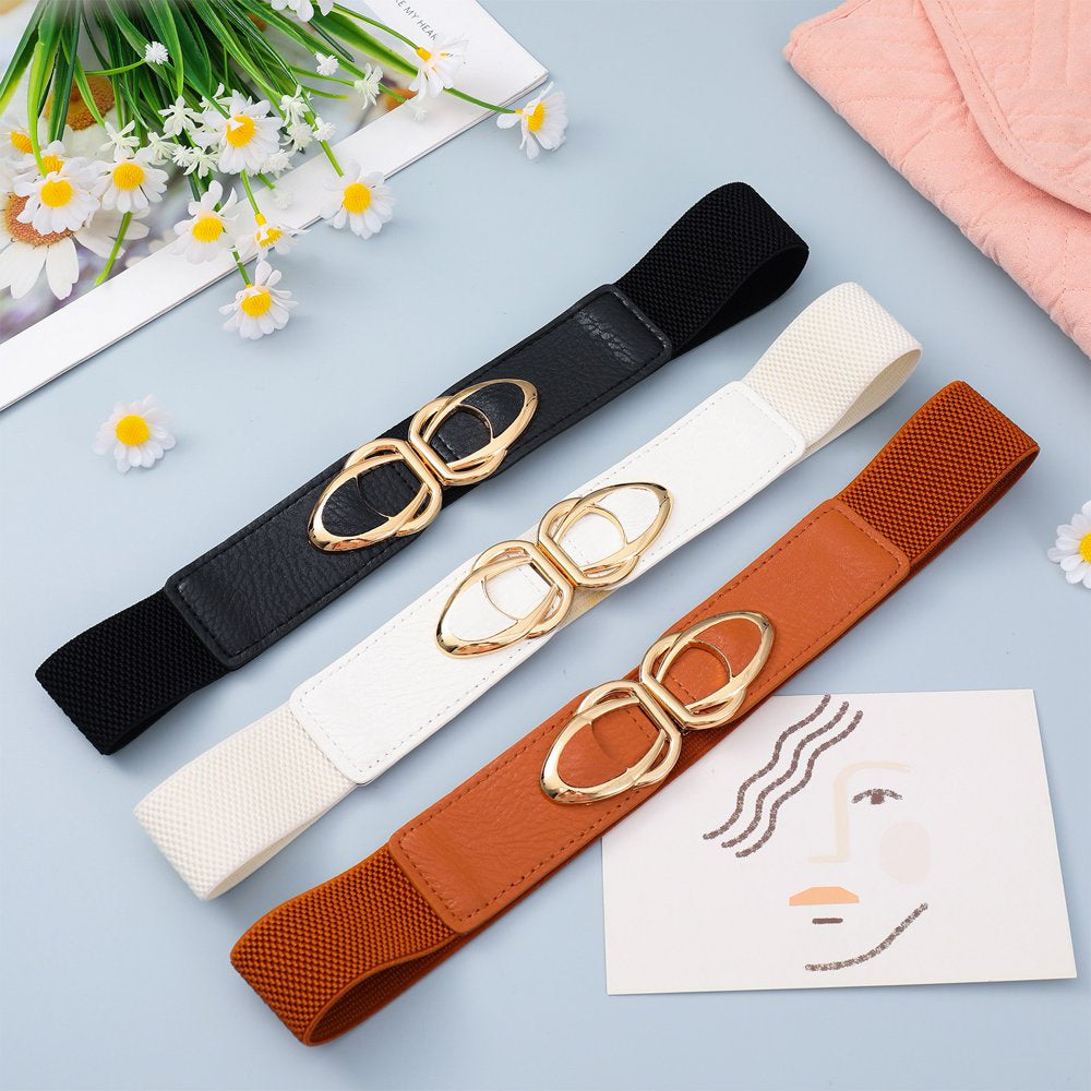 3 Pcs Women Wide Elastic Waist Belt