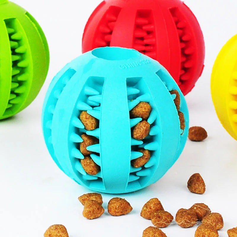 Pet Dog Toys Extra-Tough Rubber Ball , A Fun Interactive Elasticity Ball Toy