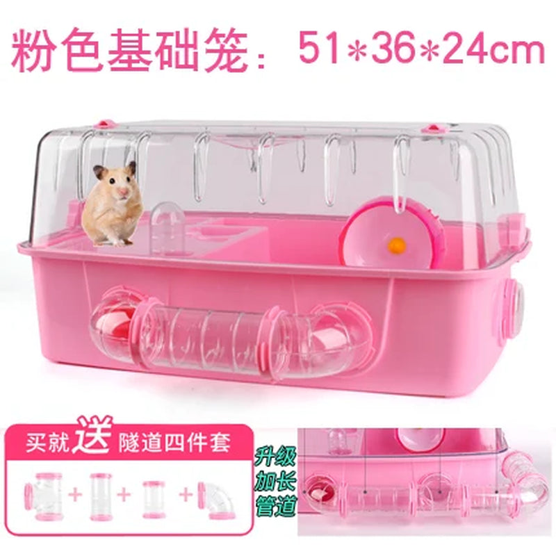 Mini Hedgehog/Hamster Large Thickened Wire Cage with Double Door Design 