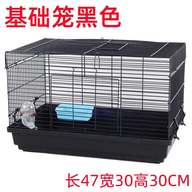 Mini Hedgehog/Hamster Large Thickened Wire Cage with Double Door Design 