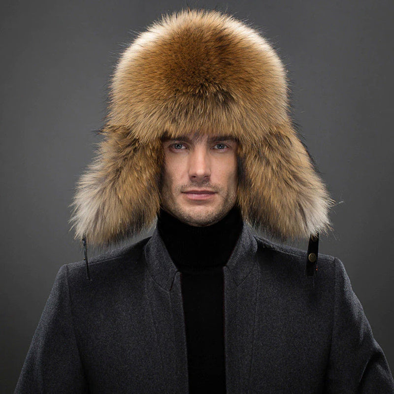 Real Luxury Fox Fur Hat -(Size 58cm-60cm)