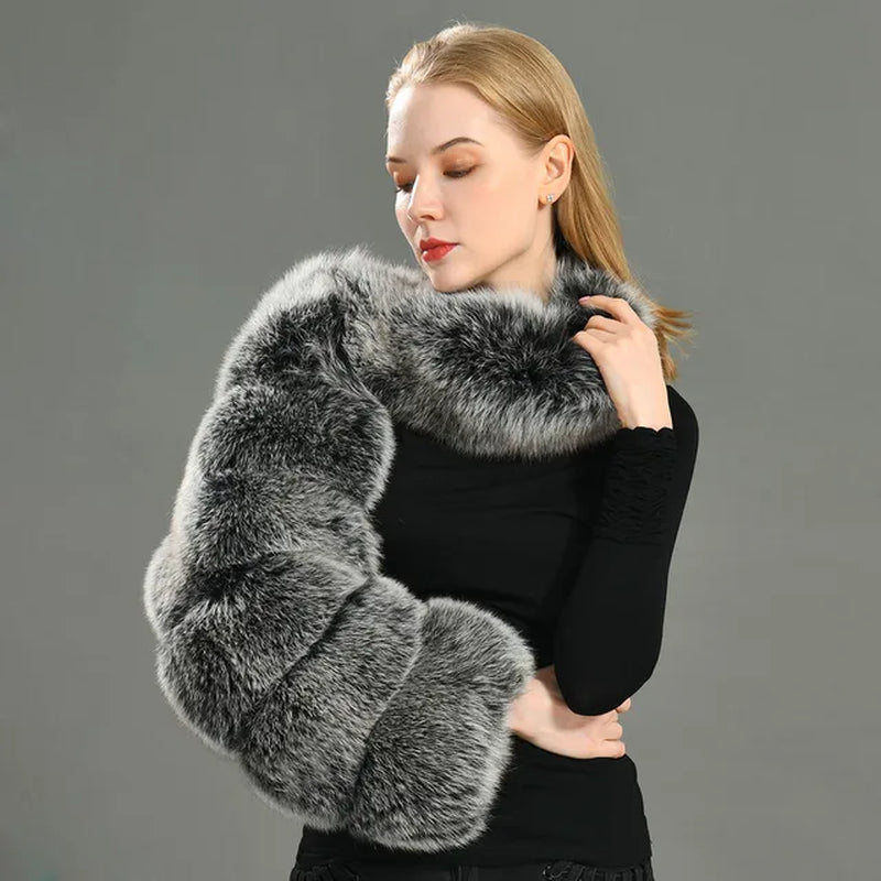 Real Fur Luxury Coat/One Sleeve - (3 Styles)