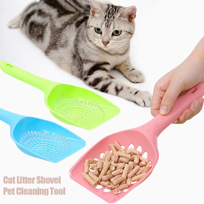  Plastic Pet Cleaning Tool / Cat Litter Lightweight Durable Easy Shovel