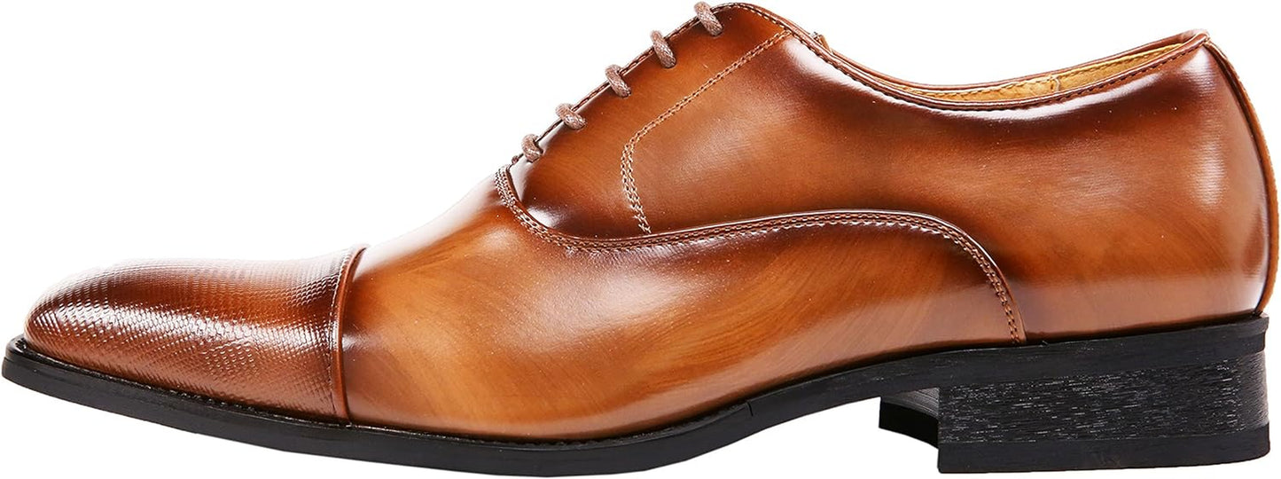 Oxford Men's Formal Dress Shoes - Smooth Exterior Formal Dress Shoes - Classic Wear 